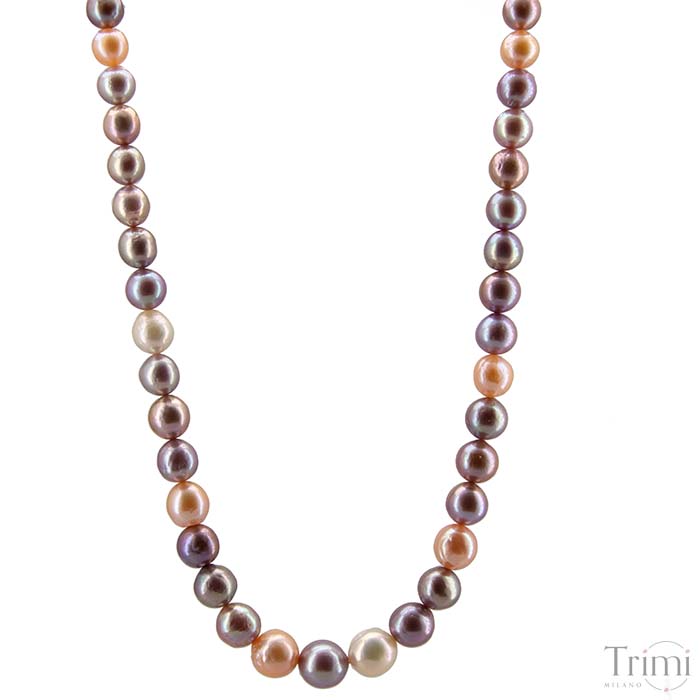 Trimi Gioielli Collana con perle di acqua dolce rosa Fino Al -60%