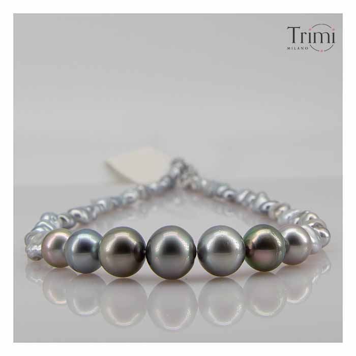 Trimi Gioielli Collana con perle di Tahiti Affare Del Giorno
