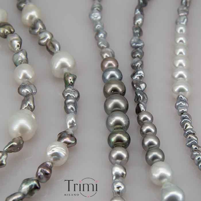 Trimi Gioielli Collana con perle Australiane e di Tahiti Prezzo Ridotto
