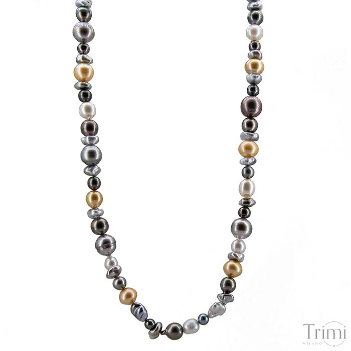 Trimi Gioielli Collana con perle Australiane e di Tahiti Sottocosto
