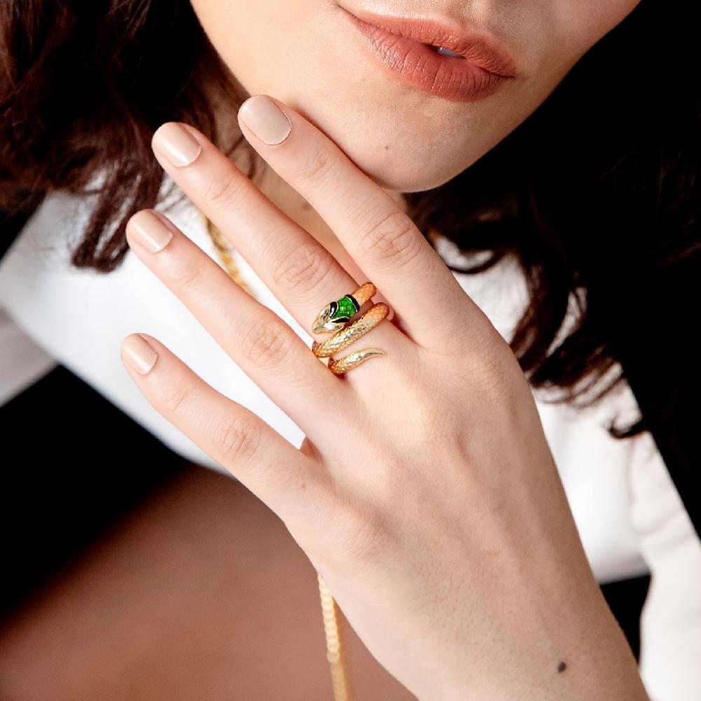 Unoaerre Anello con serpente dorato | UNOAERRE Gioielli Saldi