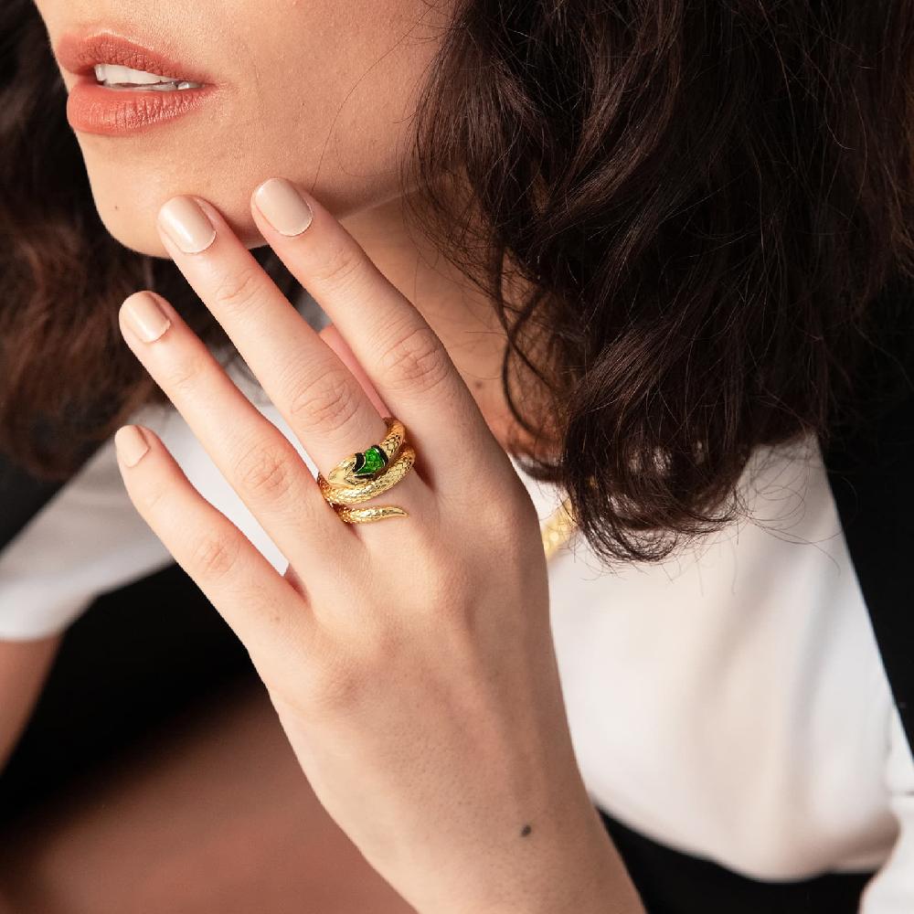 Unoaerre Anello con serpente dorato | UNOAERRE Gioielli Saldi