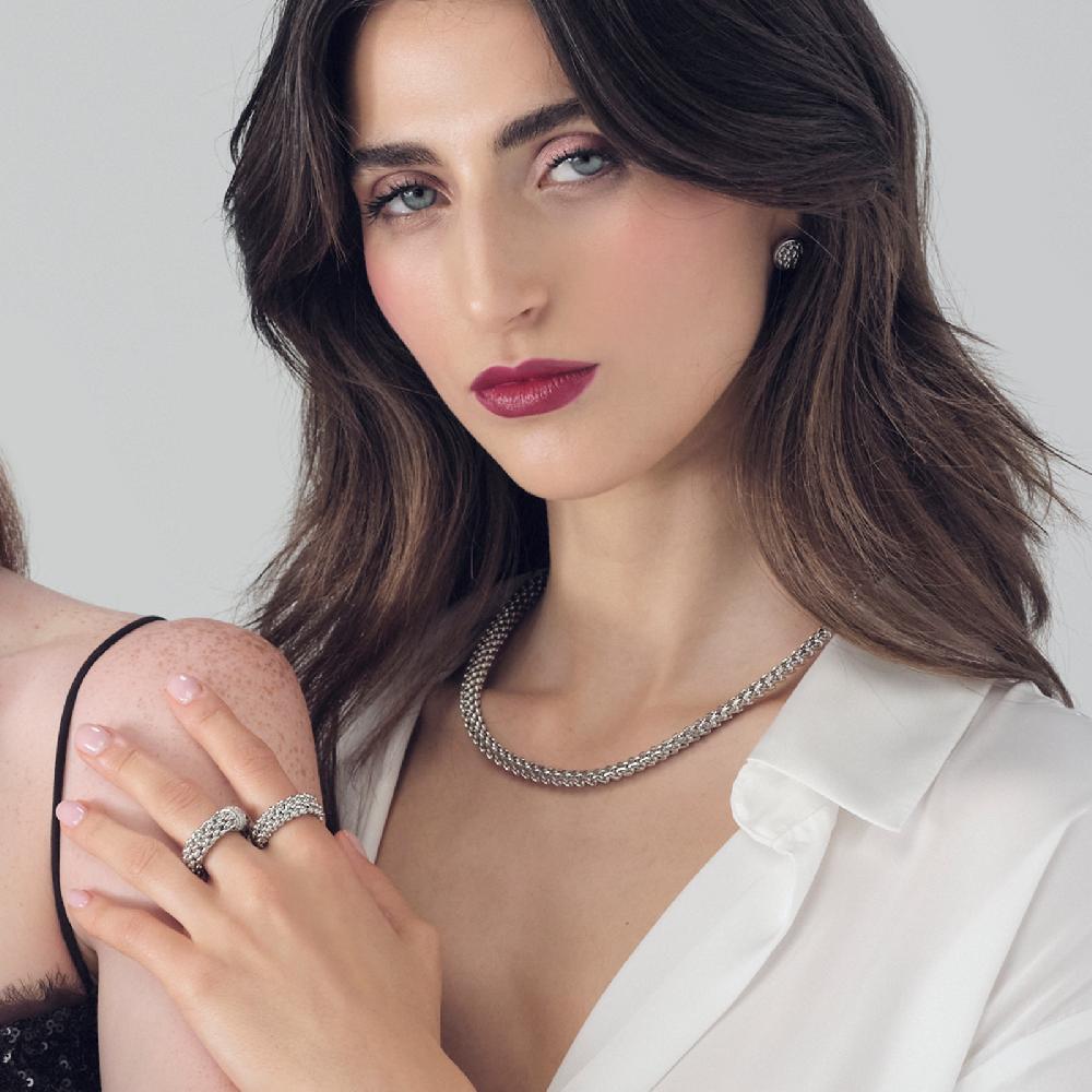 Unoaerre Anello in argento e zirconi | UNOAERRE Gioielli Presa