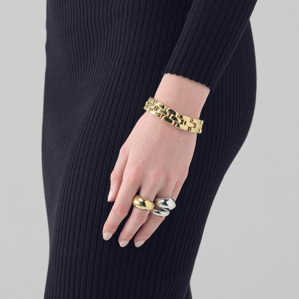 Unoaerre Bracciale Panthere in argento dorato | UNOAERRE Gioielli In Vendita