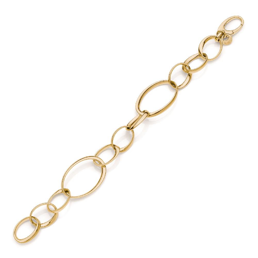 Unoaerre Bracciale donna catena in argento dorato | UNOAERRE Gioielli Presa