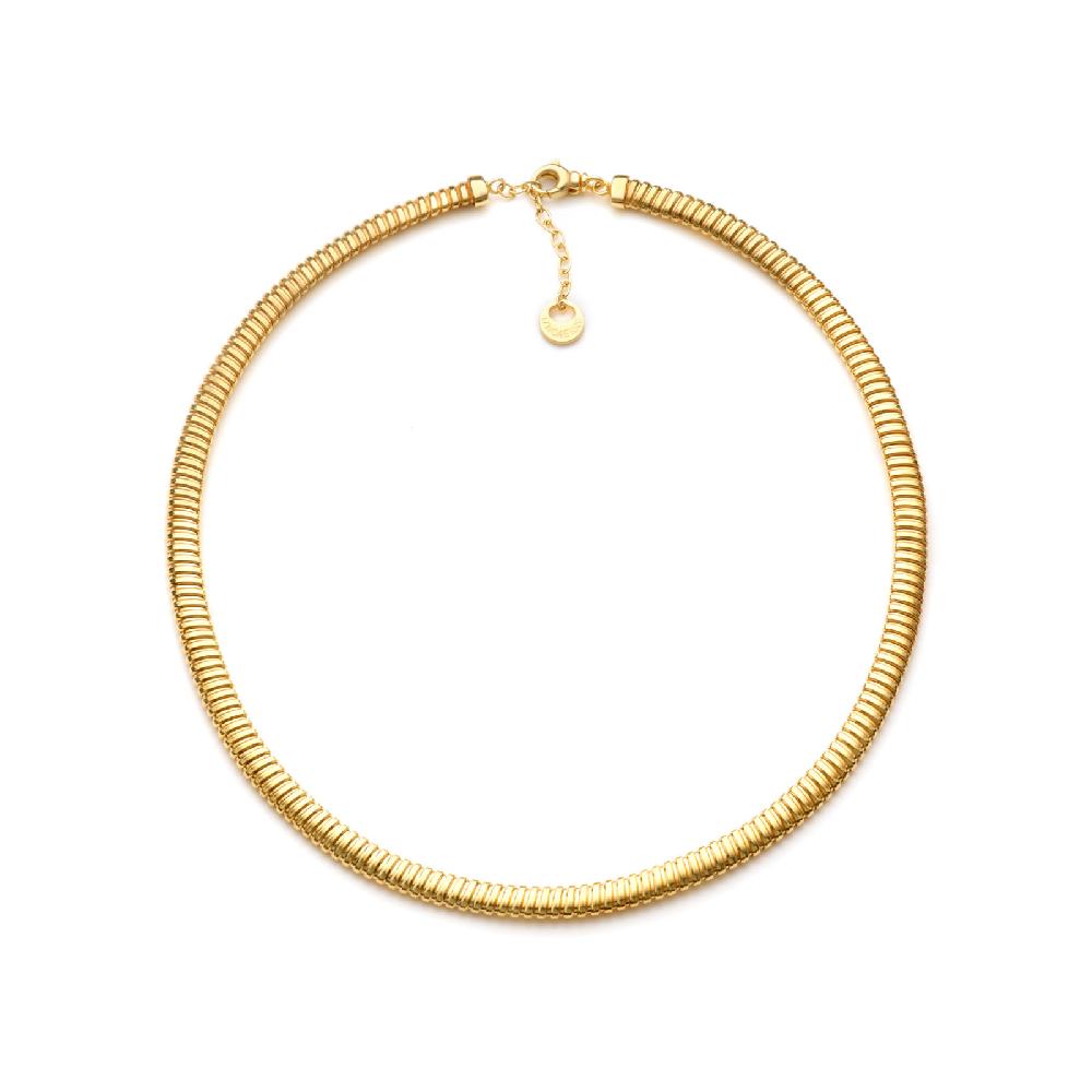 Unoaerre Collana tubogas in argento dorato | UNOAERRE Gioielli Italia