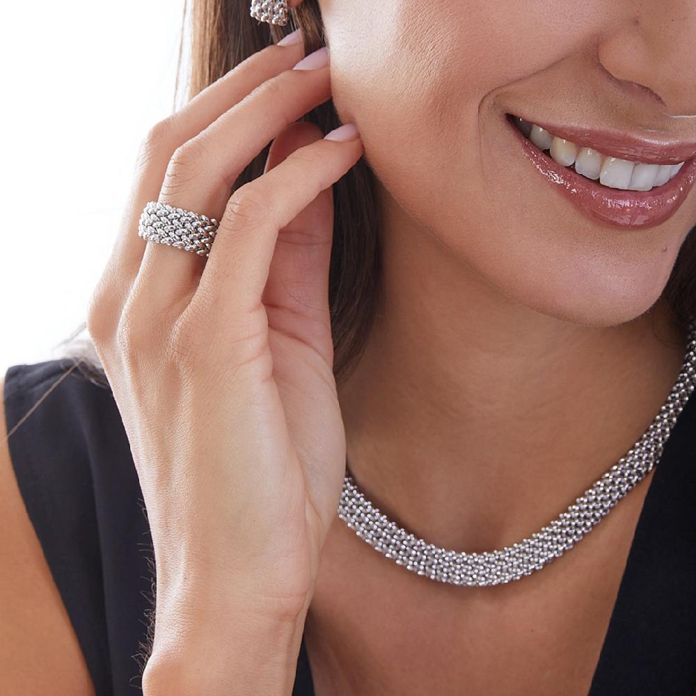 Unoaerre Anello in argento 925 a fascia | UNOAERRE Gioielli Vendita Calda
