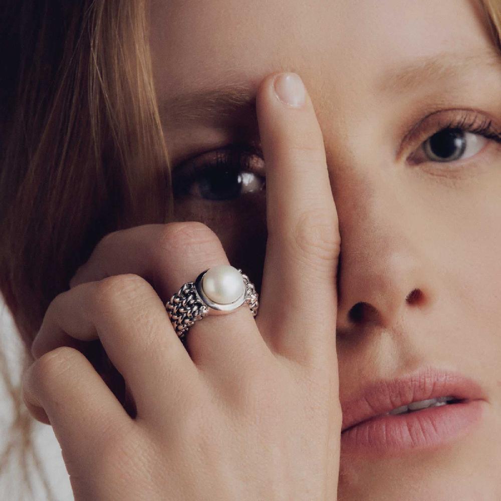 Unoaerre Anello donna in argento con perla naturale | UNOAERRE Gioielli Saldi Di Fabbrica
