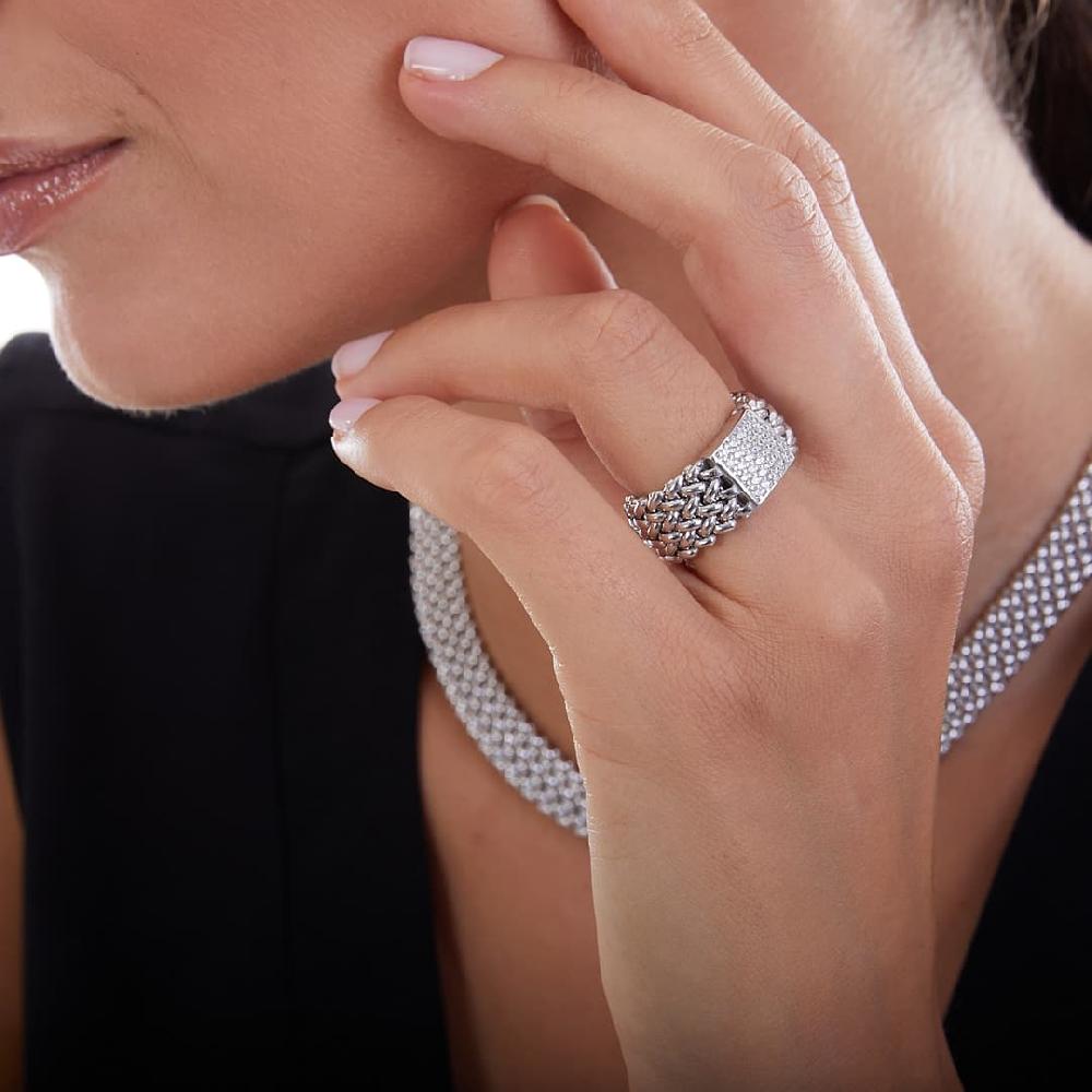 Unoaerre Anello in argento bianco 509531 | UNOAERRE Gioielli Moda