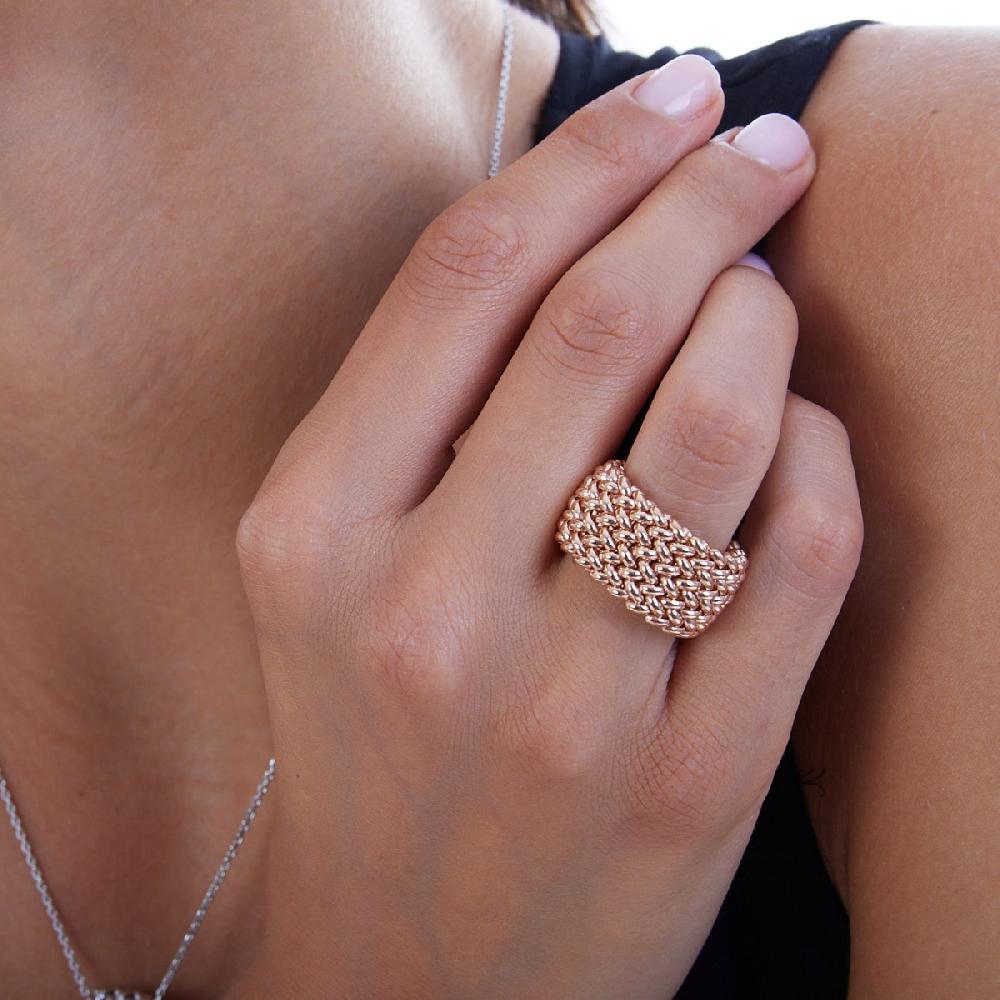 Unoaerre Anello in argento rosa | UNOAERRE Gioielli Economico