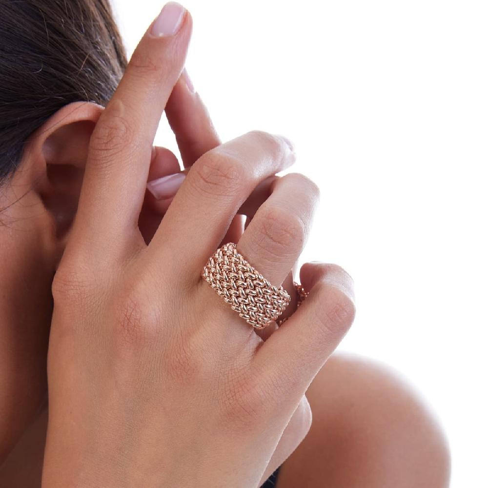 Unoaerre Anello in argento rosa | UNOAERRE Gioielli Economico
