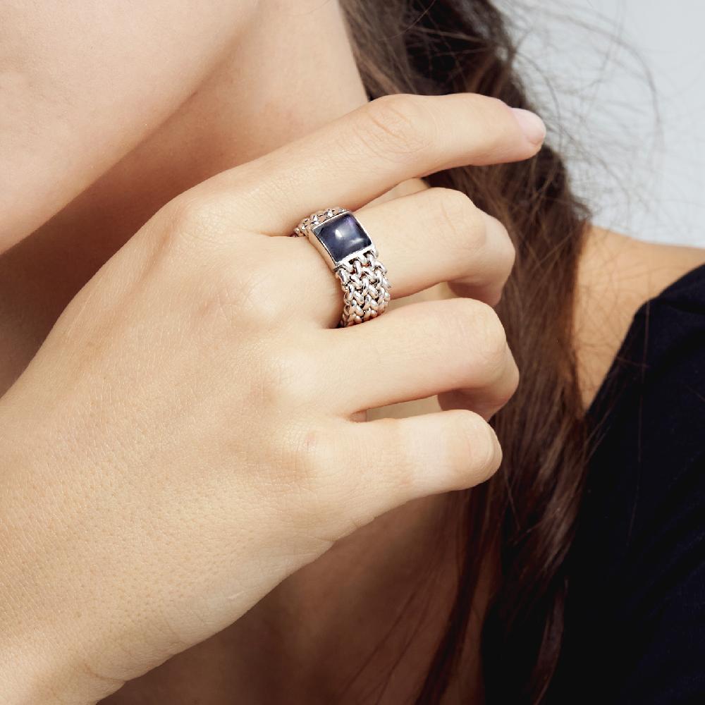 Unoaerre Anello in argento con ametista | UNOAERRE Gioielli Saldi