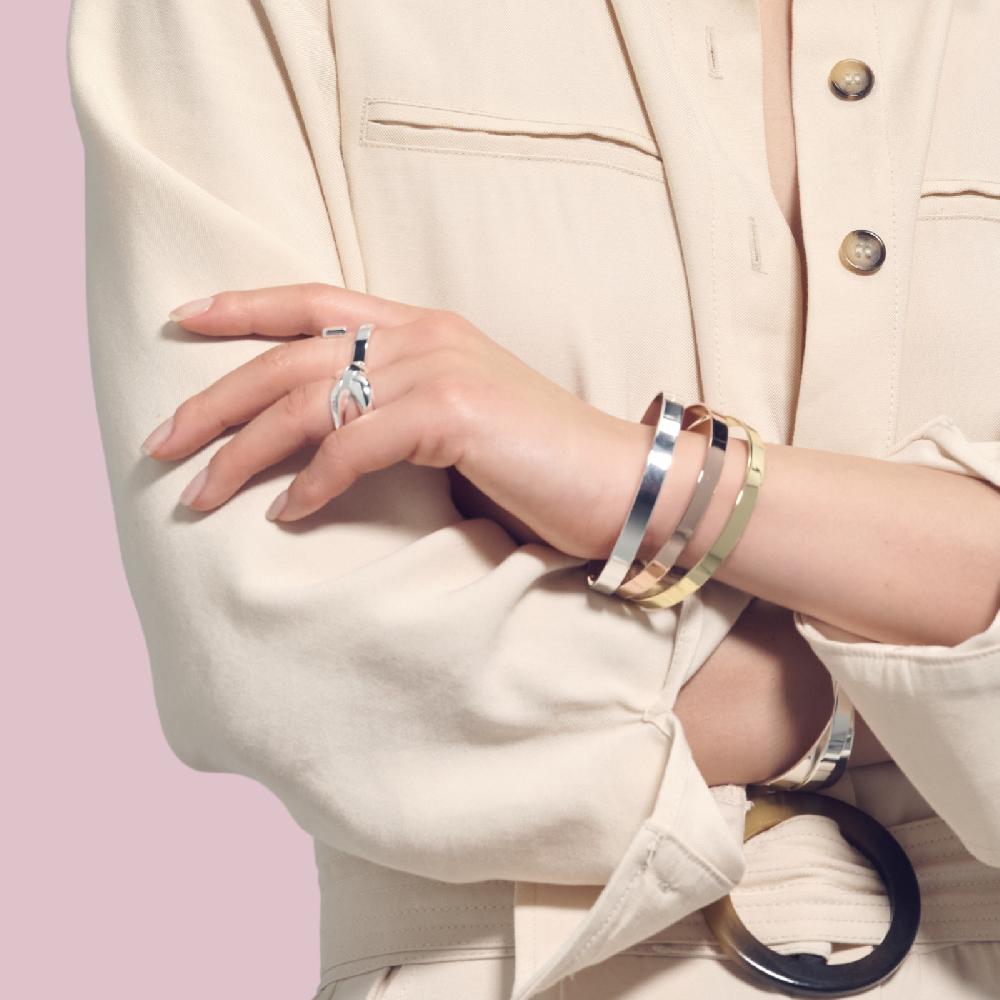 Unoaerre Bracciale bangle dorato | UNOAERRE Gioielli Prezzo Ridotto