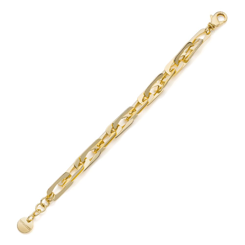 Unoaerre Bracciale dorato catena fantasia | UNOAERRE Gioielli Negozio