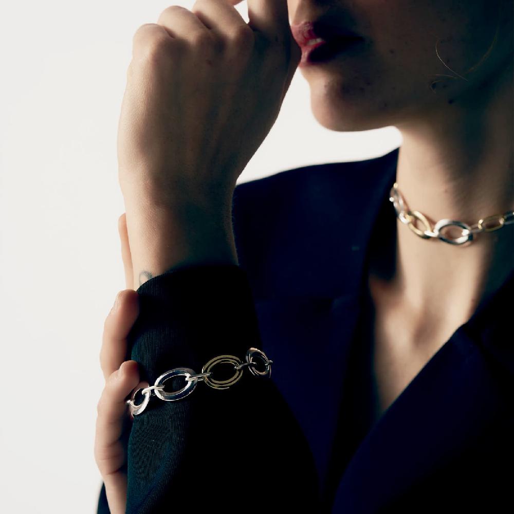 Unoaerre Bracciale donna bicolore Infinity | UNOAERRE Gioielli Acquista Ora