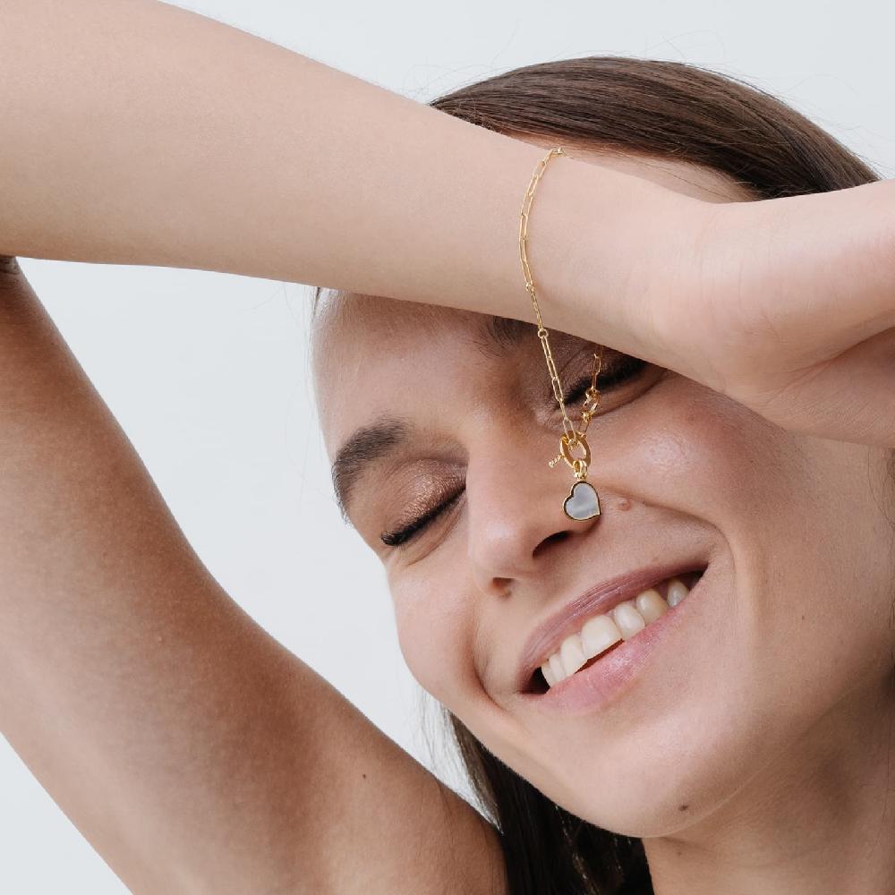 Unoaerre Bracciale in oro con pendente in madreperla | UNOAERRE Gioielli Convenienza