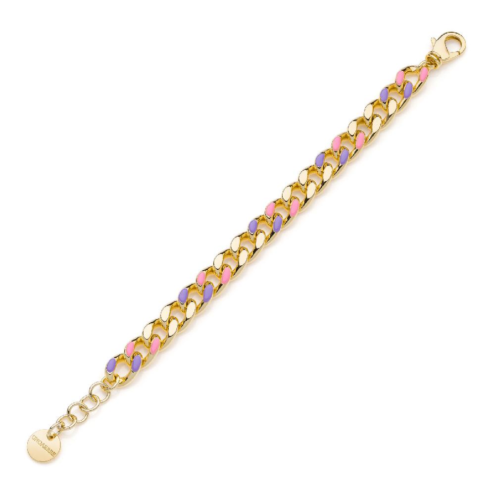 Unoaerre Bracciale groumette smalto rosa e lilla | UNOAERRE Gioielli Outlet