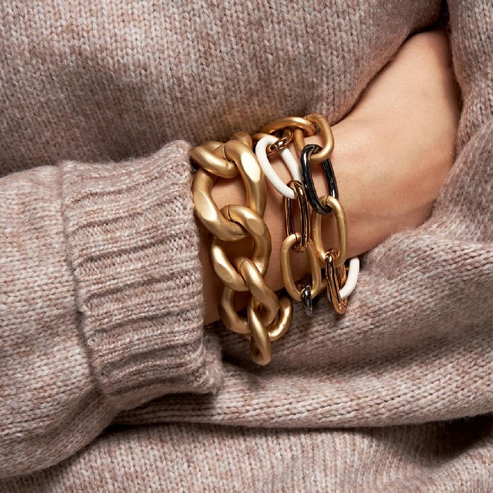 Unoaerre bracciale in bronzo giallo marrone e nero 502918 | UNOAERRE Gioielli Vendita