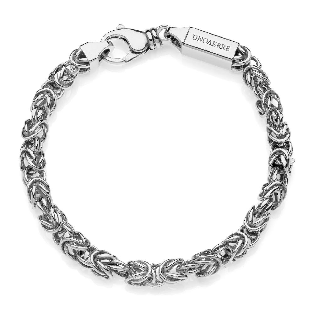 Unoaerre Bracciale uomo argento bizantina | UNOAERRE Gioielli Bestseller
