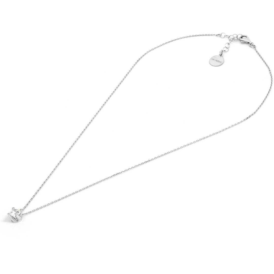 Unoaerre Elegante collana in argento e pietra punto luce | UNOAERRE Gioielli Comprane uno, ottenene uno gratis