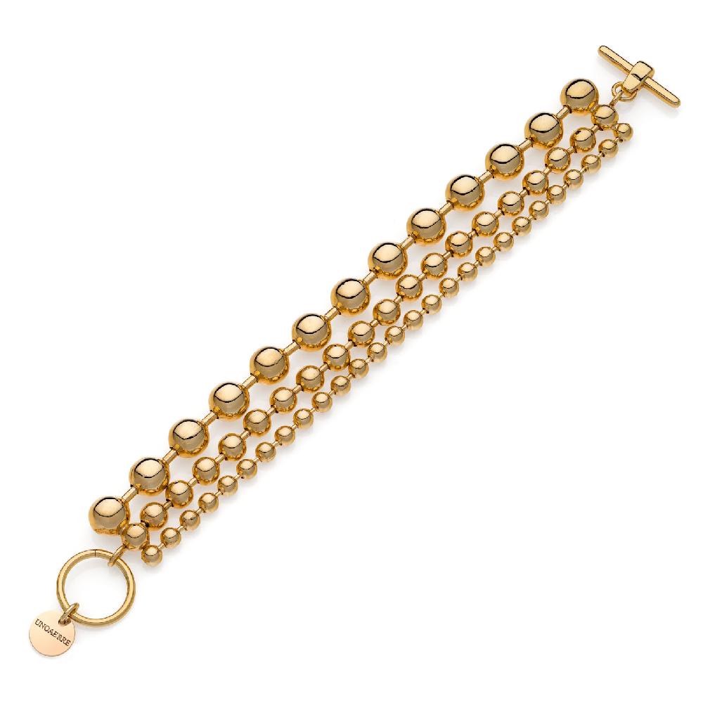 Unoaerre Bracciale in bronzo dorato Sphere | UNOAERRE Gioielli Fino al 50% di sconto