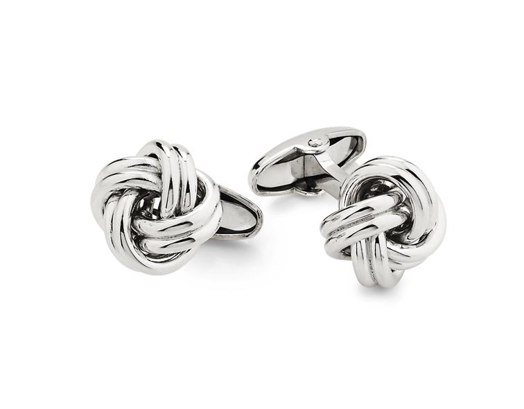 Unoaerre gemelli in argento bianco 463812 | UNOAERRE Gioielli Vendita calda