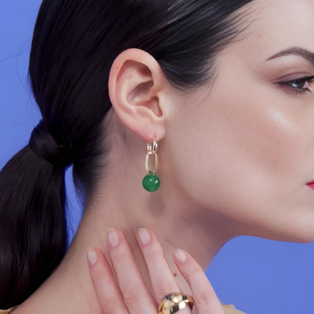 Unoaerre Orecchini con perla verde | UNOAERRE Gioielli Offerta San Valentino