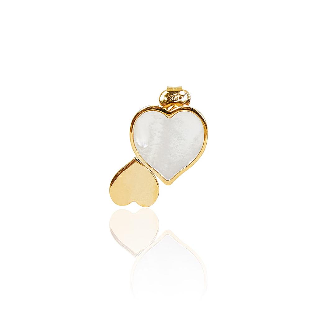 Unoaerre Orecchini in oro con cuori e madreperla | UNOAERRE Gioielli Offerta temporanea
