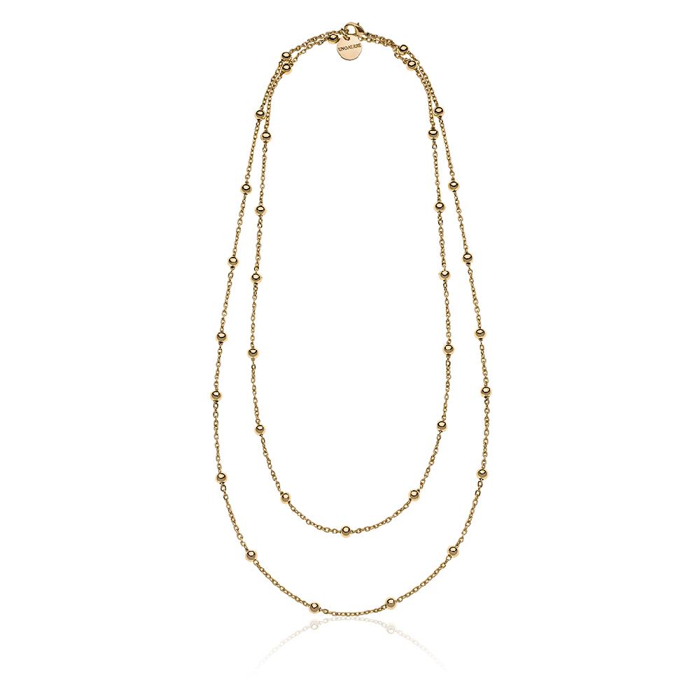 Unoaerre Collana in bronzo dorato con sfere | UNOAERRE Gioielli Qualità Garantita