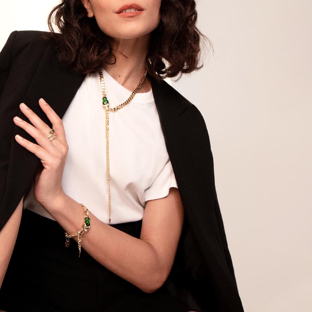 Unoaerre Collana donna grumetta con serpente smaltato | UNOAERRE Gioielli Negozi Online