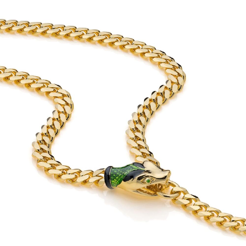 Unoaerre Collana donna grumetta con serpente smaltato | UNOAERRE Gioielli Negozi Online
