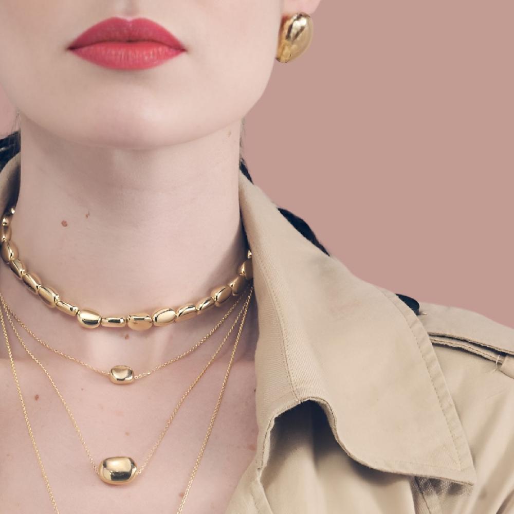 Unoaerre Collana in argento dorato donna | UNOAERRE Gioielli Fino al 65% di sconto