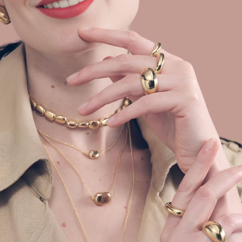 Unoaerre Collana in argento dorato con ciondolo | UNOAERRE Gioielli Offerta speciale della fabbrica