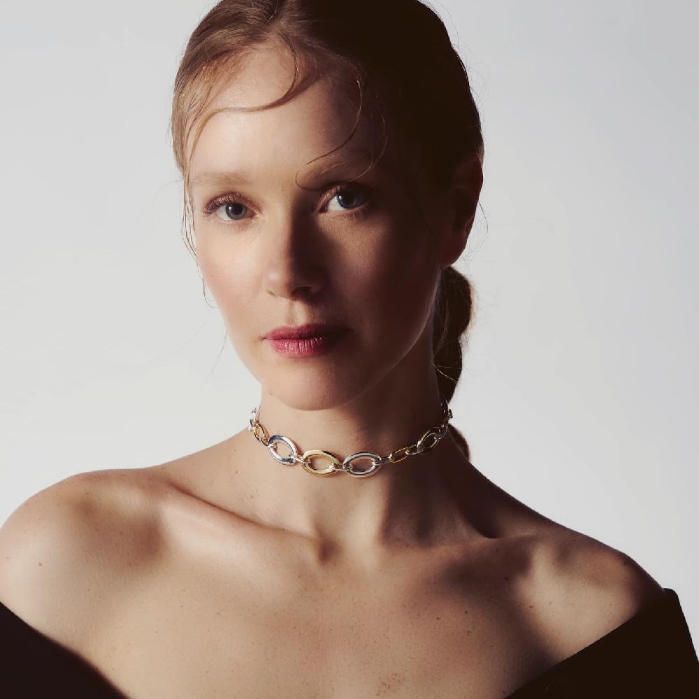 Unoaerre Collana donna bicolore Infinity | UNOAERRE Gioielli 50% di sconto per tempo limitato