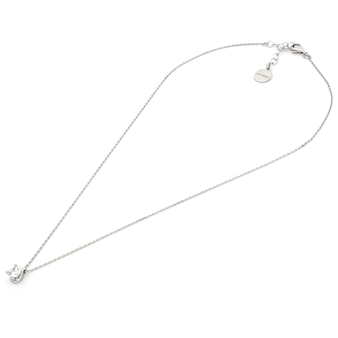 Unoaerre Collana in argento con brillante | UNOAERRE Gioielli Promozione