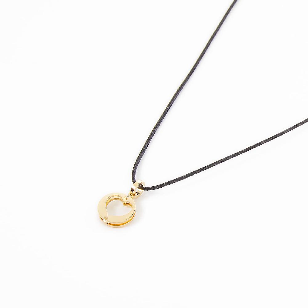 Unoaerre Collana con cordino riciclato e pendente in oro | UNOAERRE Gioielli Qualità Garantita