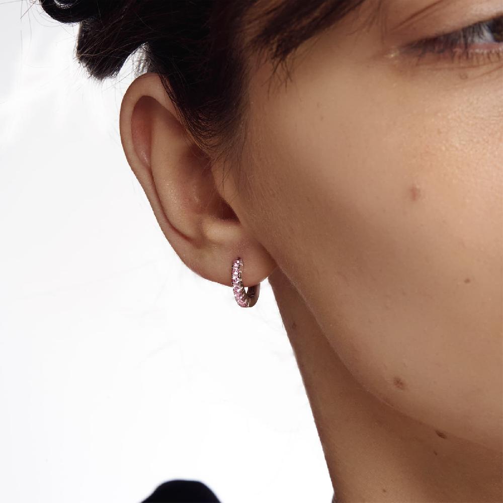 Unoaerre Orecchini in argento con cubic zirconia rosa | UNOAERRE Gioielli Hotsell