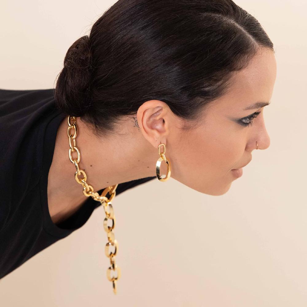 Unoaerre Bracciale argentato rigido a tubo triangolare da donna | UNOAERRE Gioielli Fino al 65% di sconto