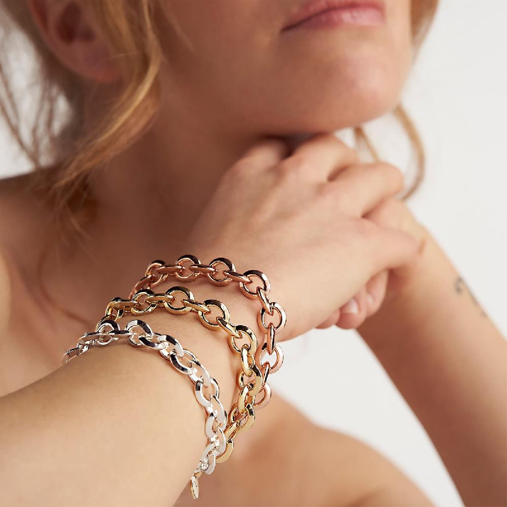 Unoaerre Bracciale catena rolò argento | UNOAERRE Gioielli Enormi sconti
