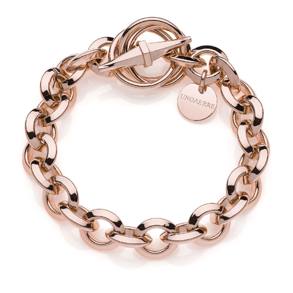 Unoaerre Bracciale donna catena rolò rosa | UNOAERRE Gioielli 50% di sconto con spedizione gratuita