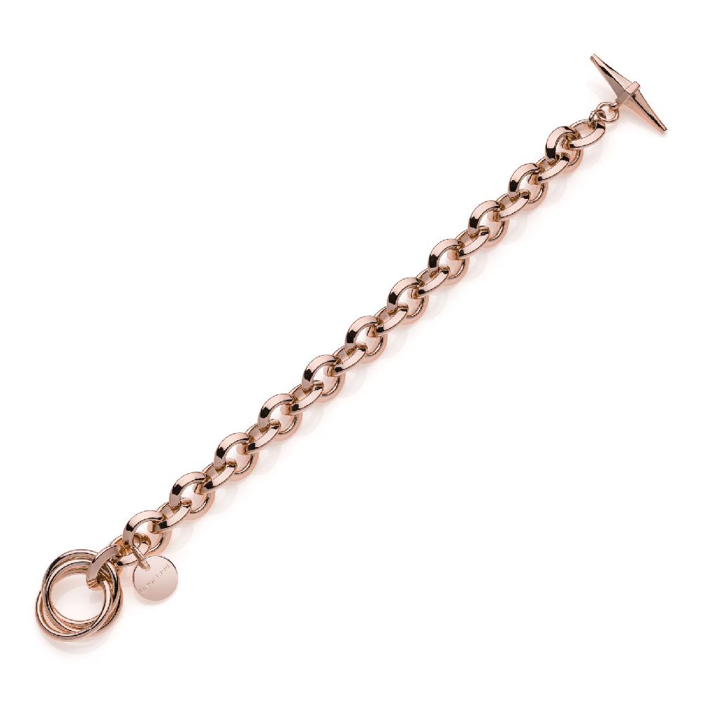Unoaerre Bracciale donna catena rolò rosa | UNOAERRE Gioielli 50% di sconto con spedizione gratuita