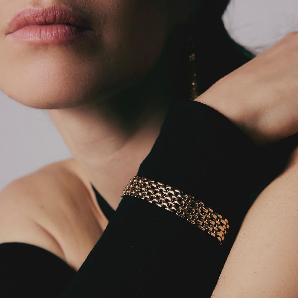 Unoaerre Bracciale donna dorato Unoaerre catena panther | UNOAERRE Gioielli Italia