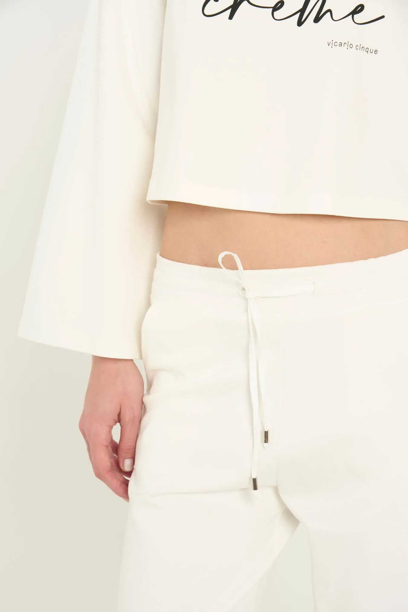 Vicario cinque Pantalone palazzo stretch coulisse in vita Petunia Negozi Online
