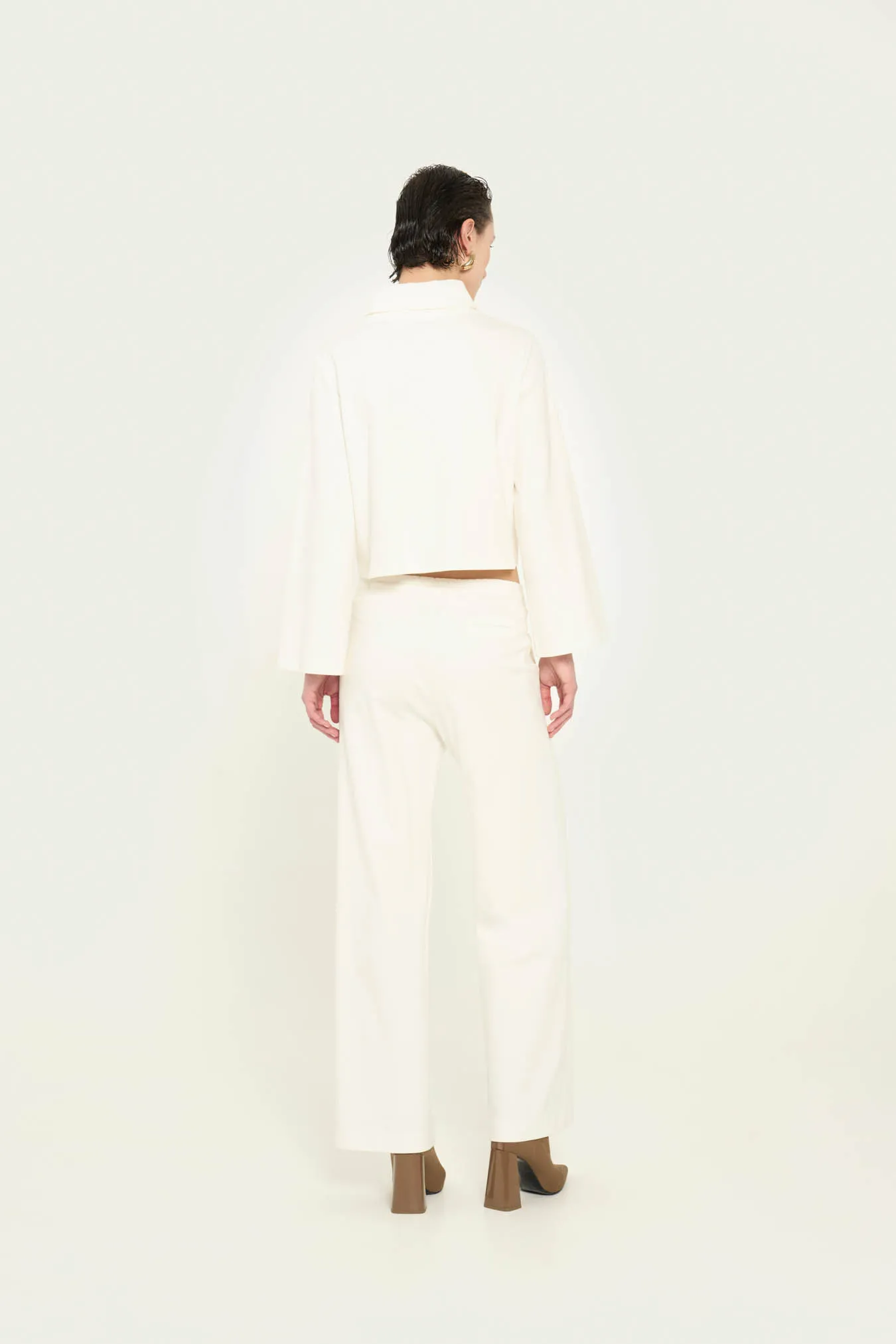 Vicario cinque Pantalone palazzo stretch coulisse in vita Petunia Negozi Online