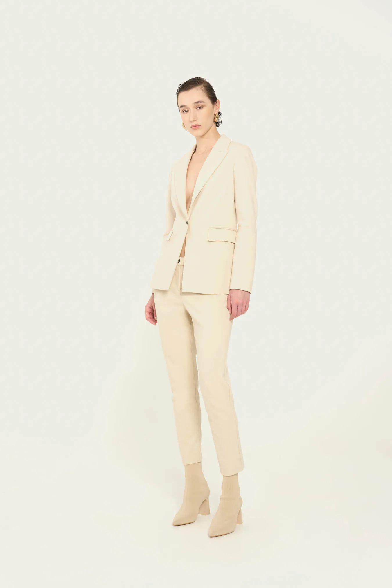 Vicario cinque Pantalone chino in punto milano Pia Shopping Online
