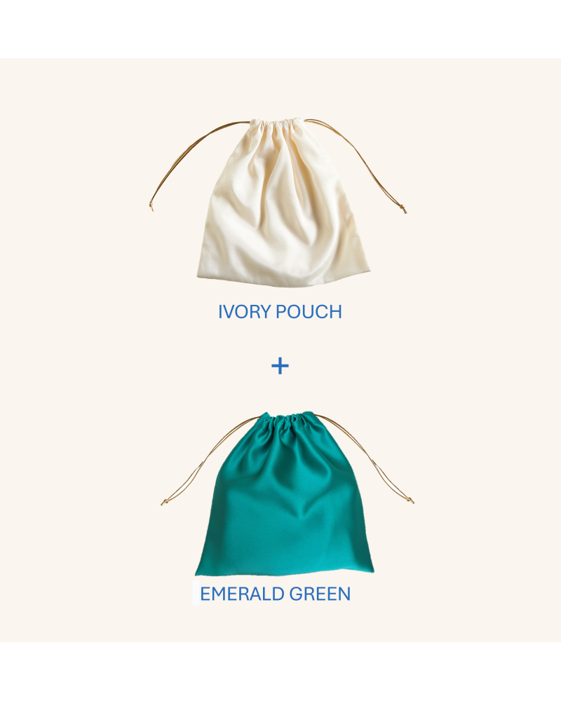 Y'am Capri Helenuccia Bag + un sacchetto colorato verde smeraldo Vendita