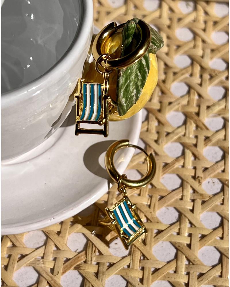 Y'am Capri Fontelina Chair hoop earrings Negozio