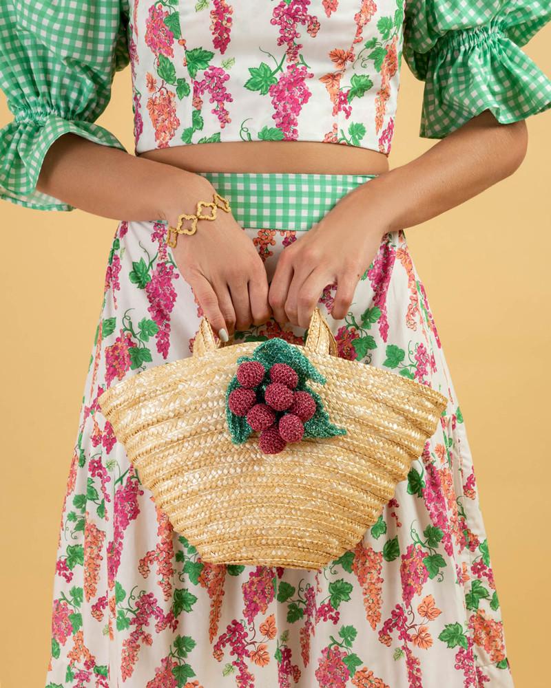 Y'am Capri Sfogliatella bag Uva Rosé Vendita Calda