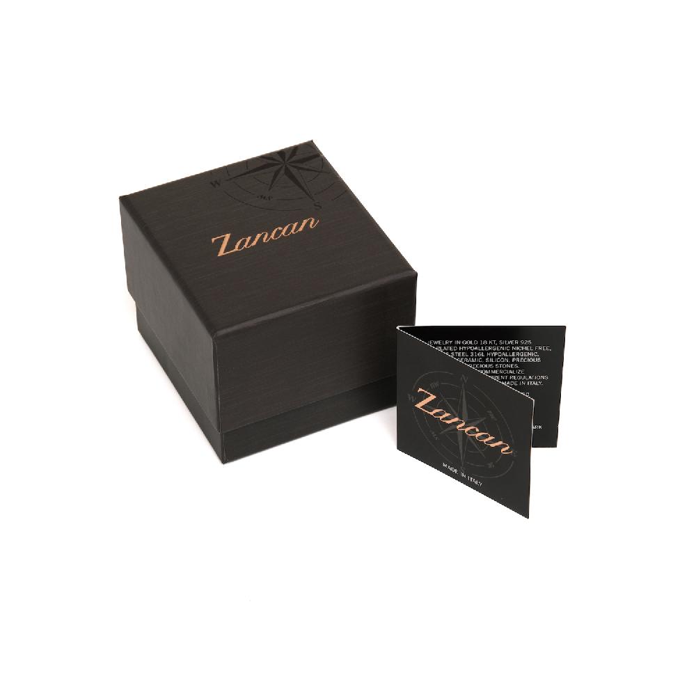 Zancan Gemelli Zancan circolari in argento brubito e pietre nere Fino Al -60%