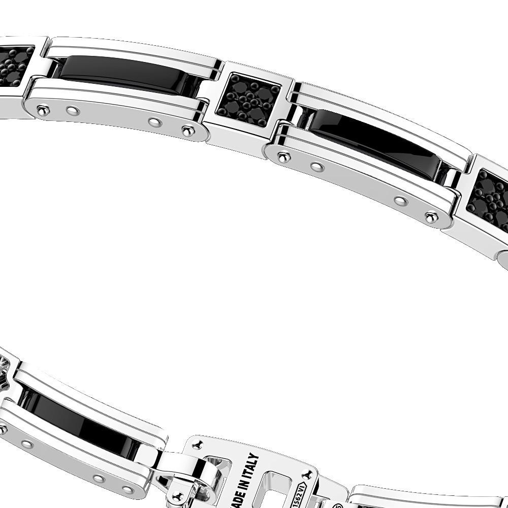 Zancan Bracciale Zancan in argento e ceramica con pietre Offerte